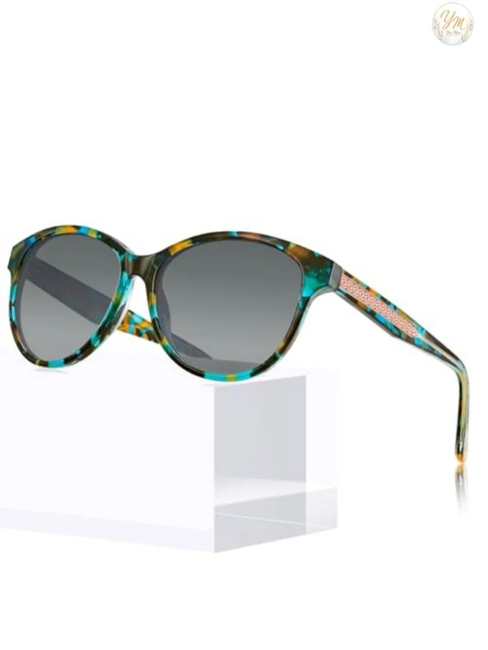 Cat Eye Polarized Acetate Sunglasses for Women UV400 Big Face